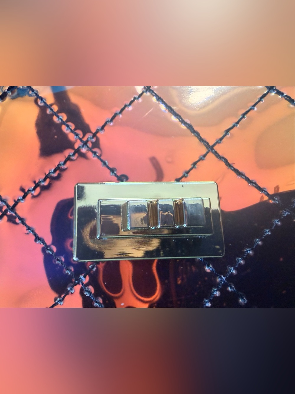 NEW in Box FULL SET Chanel Iridescent & Black Reissue Handbag w Gold Hardware - Picture 13 of 15